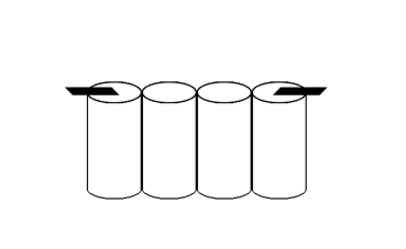 Akku kompatibel Notleuchte Fluchtwegleuchte C 4,8V Pack mit Lötfahne